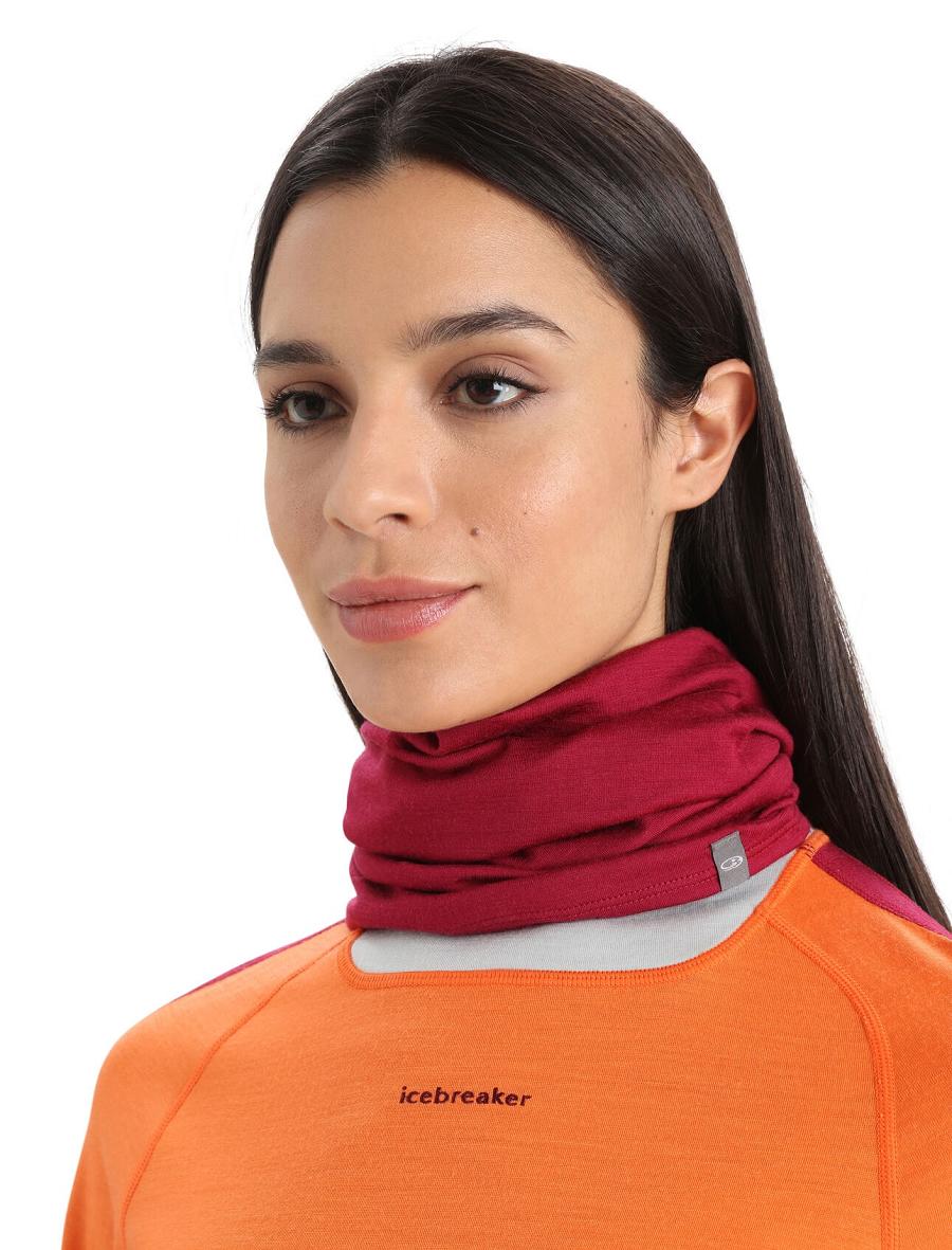 Icebreaker Unisex Merino Flexi Chute Férfi Sál Rózsaszín | HU 1070SGLO